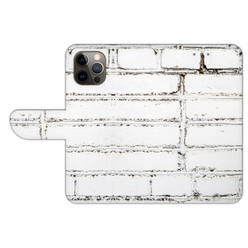 Flipcase Schutzhülle Handy Tasche Fotodruck Weiße Mauer für iPhone 14 Plus