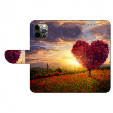 iPhone 13 mini Schutzhülle Handyhülle Tasche mit Fotodruck Herzbaum