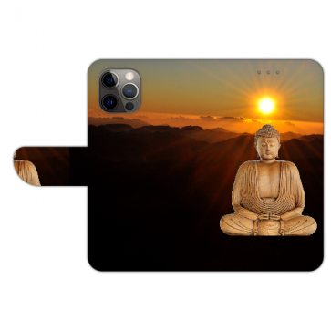 Personalisierte Handy Cover Case für iPhone 14 Pro Fotodruck Frieden Buddha