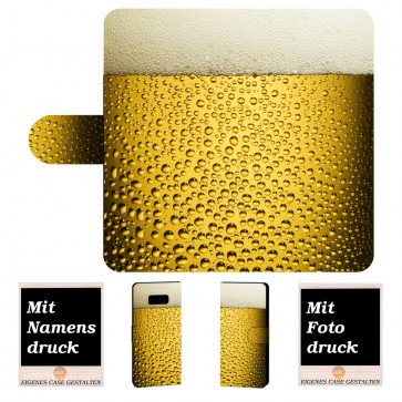 Individuelle Handy Tasche für Samsung Galaxy S8 mit Bier Bilddruck 