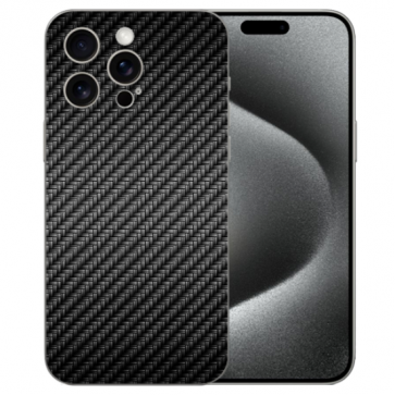 Individuelle TPU Cover Cover Handy Hülle für iPhone 16 Pro mit Carbon Optik Bilddruck Hülle