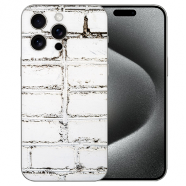 Personalisierte TPU für iPhone 15 Pro Handy Hülle mit eigenem Fotodruck Weiße Mauer Personalisierte TPU für iPhone 15 Pro Handy Hülle mit eigenem Fotodruck Weiße Mauer