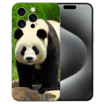 Personalisierte Handy Hülle TPU für iPhone 15 Pro mit eigenem Fotodruck Panda  Personalisierte Handy Hülle TPU für iPhone 15 Pro mit eigenem Fotodruck Panda