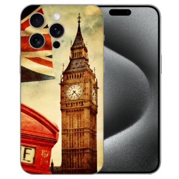 TPU Personalisierte Silikon Schale Back für iPhone 16 Pro Max Big Ben London Fotodruck 