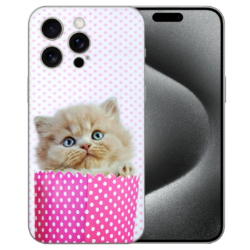 TPU Flipcase Schutzhülle mit eigenem Fotodruck Kätzchen Baby für iPhone 15 Pro Hülle TPU Flipcase Schutzhülle mit eigenem Fotodruck Kätzchen Baby für iPhone 15 Pro Hülle