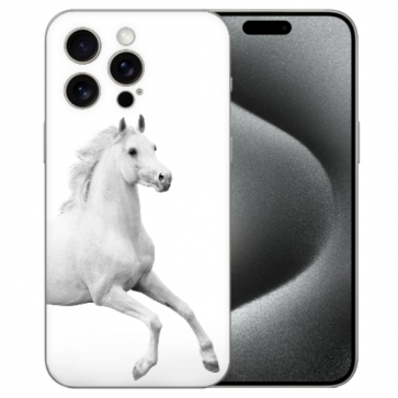 Silikon Schutzhülle Etui mit eigenem Fotodruck Pferd für iPhone 15 Pro Back Case Silikon Schutzhülle Etui mit eigenem Fotodruck Pferd für iPhone 15 Pro Back Case