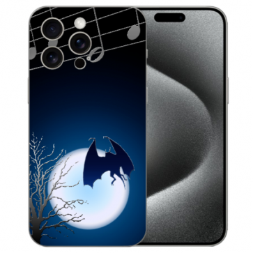 TPU Schutz Hülle mit eigenem Fotodruck Fledermausmond für iPhone 15 Pro Back Case TPU Schutz Hülle mit eigenem Fotodruck Fledermausmond für iPhone 15 Pro Back Case