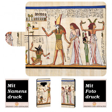 Samsung Galaxy Note 9 Handy Hülle mit Götter Ägyptens+ Fotodruck