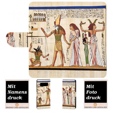 Samsung Galaxy Note 8 Handyhülle mit Götter Ägyptens + Bilddruck