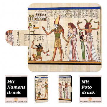Individuelle Handy Tasche für iPhone 7 mit Fotodruck Götter Ägyptens