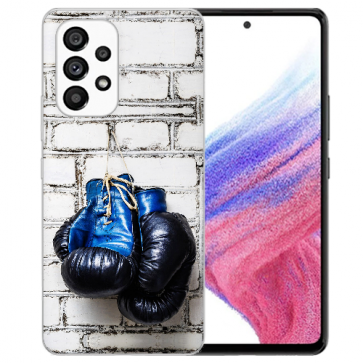 Silikon TPU Case Handyhülle für Samsung Galaxy A33 (5G) Fotodruck Boxhandschuhe 