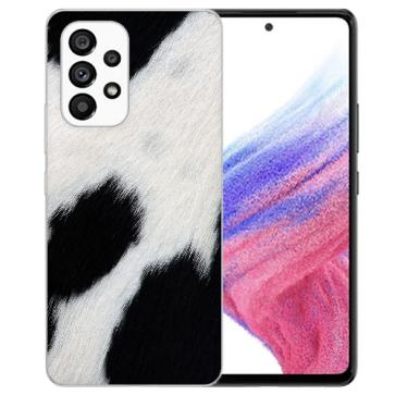 Silikon TPU Case Handyhülle für Samsung Galaxy A33 (5G) Fotodruck Kuhmuster