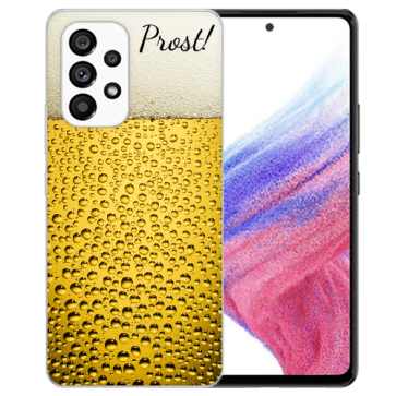 Schutzhülle Silikoncover TPU mit Bier Fotodruck für Samsung Galaxy A53 5G 