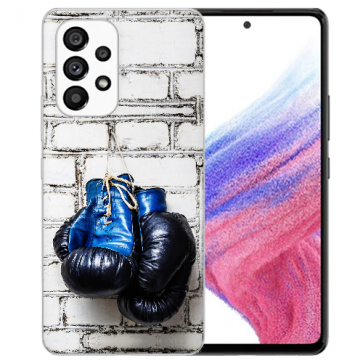 Silikoncover TPU mit Boxhandschuhe Fotodruck für Samsung Galaxy A53 5G  Silikoncover TPU mit Boxhandschuhe Fotodruck für Samsung Galaxy A53 5G