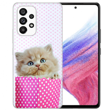 Silikoncover TPU Hülle für Samsung Galaxy A13 4G Bilddruck Kätzchen Baby