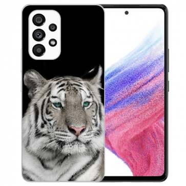 Silikon Cover Case TPU für Samsung Galaxy A53 5G mit Tiger Fotodruck  Silikon Cover Case TPU für Samsung Galaxy A53 5G mit Tiger Fotodruck