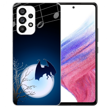 TPU Schale Cover für Samsung Galaxy A13 (4G) Fotodruck Fledermausmond