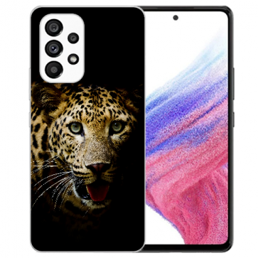 Flip TPU Silikoncover Fotodruck Leopard für Samsung Galaxy A13 (4G)