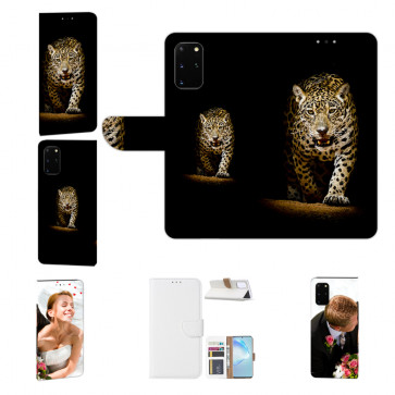Samsung Galaxy S20 Handy Hülle mit Bilddruck Leopard beim Jagd 