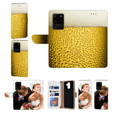 Samsung Galaxy S20 Ultra Handy Hülle mit Fotodruck Bier Etui