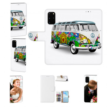 Handy Hülle mit Bilddruck Hippie Bus für Samsung Galaxy S20 Etui