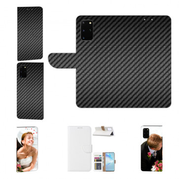 Handy Schale Cover für Samsung Galaxy A73 (5G) Carbon Optik Fotodruck 