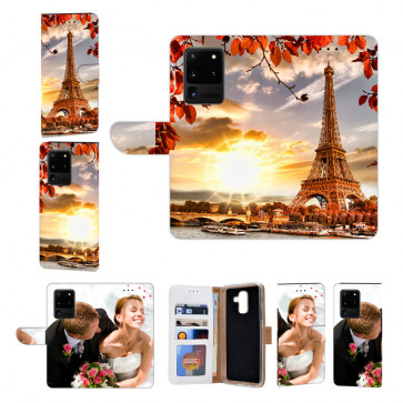 Handy Hülle mit Fotodruck Eiffelturm für Samsung Galaxy S20 Ultra 