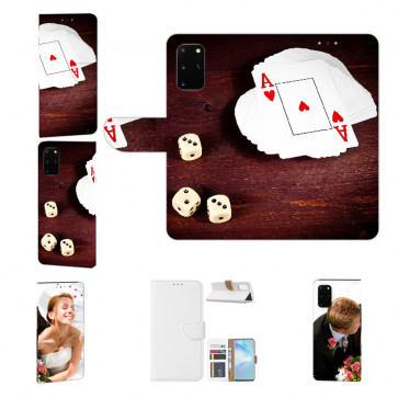 Samsung Galaxy M80s Handy Hülle mit Spielkarten-Würfel Fotodruck 