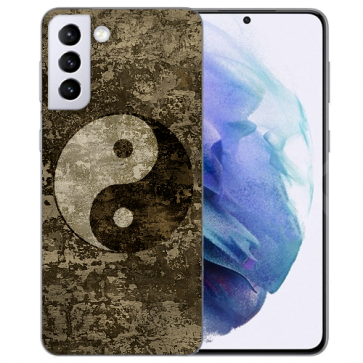 Silikon TPU Hülle mit Bilddruck Yin Yang für Samsung Galaxy S21 Plus