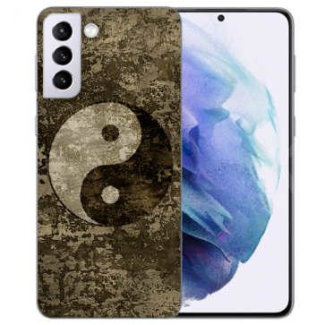 Samsung Galaxy S21 Silikon TPU Hülle mit Bilddruck Yin Yang