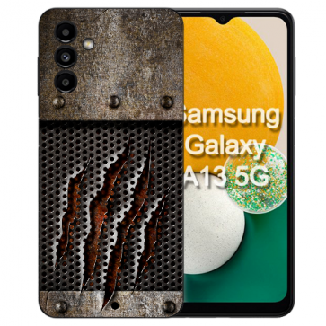 Silikon Handy Hülle Cover für Samsung Galaxy A14 (5G) Fotodruck Monster-Kralle