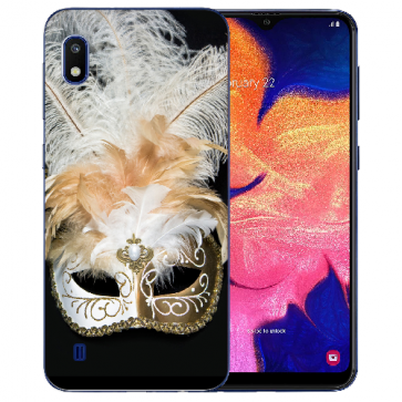 Samsung Galaxy A10 Silikon TPU Hülle mit Bilddruck Venedig Maske