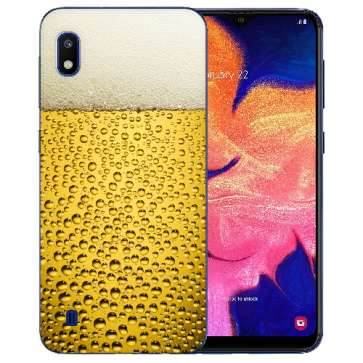 Samsung Galaxy A10 Schutzhülle Silikon TPU Hülle mit Bier Bilddruck