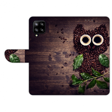 Personalisierte Handyhülle mit Kaffee Eule Bilddruck für Samsung Galaxy A12 (5G)