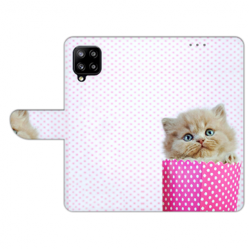 Flip Case Handycover für Samsung Galaxy A22 (4G) Bilddruck Kätzchen Baby 