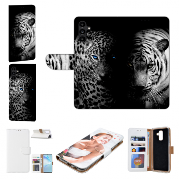 Flipcase Handy Tasche Bilddruck Tiger mit Leopard  für Samsung Galaxy S24 (5G) 