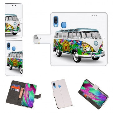 Huawei Y7 2019 / Y7 Prime 2019 Handyhülle mit Fotodruck Hippie Bus