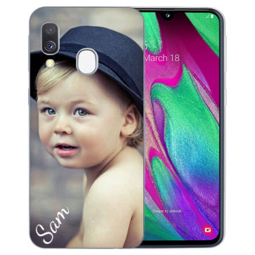 Samsung Galaxy A40 Silikon TPU Case Schutzhülle mit Foto Bilddruck