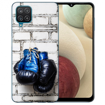 Samsung Galaxy A42 5G Silikon TPU Hülle mit Boxhandschuhe Bilddruck 