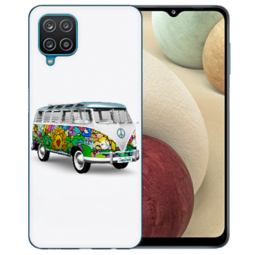 Samsung Galaxy A12 5G TPU Silikon Hülle mit Bilddruck Hippie Bus