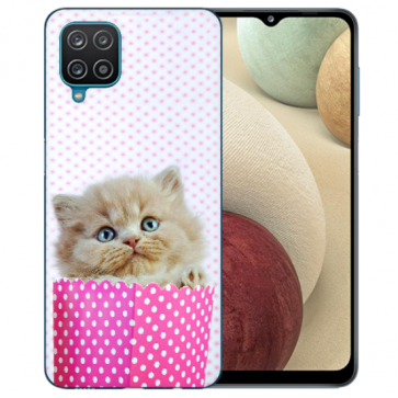 TPU Silikon Hülle mit Fotodruck Kätzchen Baby für Samsung Galaxy A12 5G