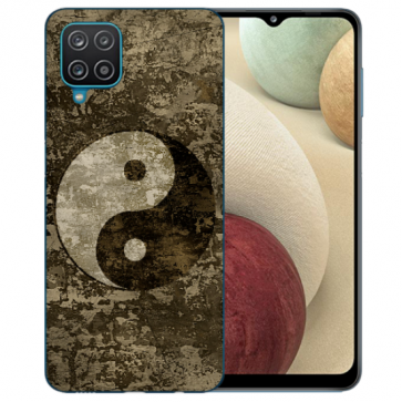 Samsung Galaxy A42 5G Silikon TPU Hülle mit Bilddruck Yin Yang