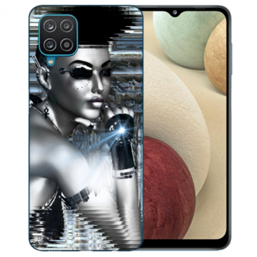 Samsung Galaxy A12 5G TPU Silikon Hülle mit Fotodruck Robot Girl