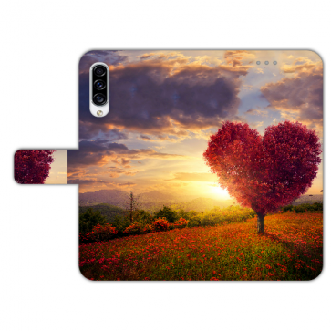 Schutzhülle Handyhülle für Samsung Galaxy A50 mit Herzbaum Fotoruck