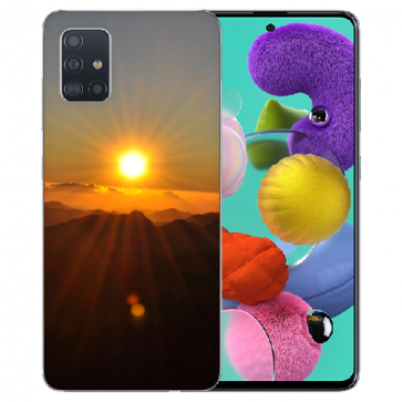 Samsung Galaxy Note 10 lite Silikon TPU Hülle mit Sonnenaufgang Bilddruck 