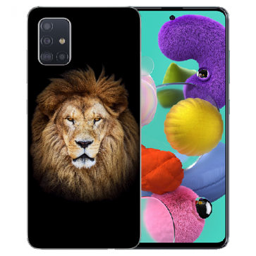 TPU Schutzhülle Silikon für Samsung Galaxy A31 mit Löwe Bilddruck