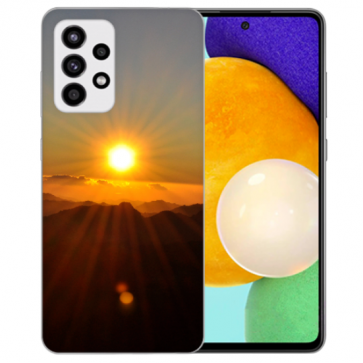 Silikon Hülle mit Bilddruck Sonnenaufgang für Samsung Galaxy A52 (5G) / A52s (5G)