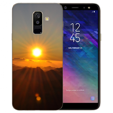 Samsung Galaxy J6 + (2018) TPU Hülle mit Bilddruck Sonnenaufgang