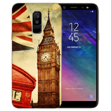 Silikon Hülle mit Big Ben London Bilddruck für Samsung Galaxy A6 2018 