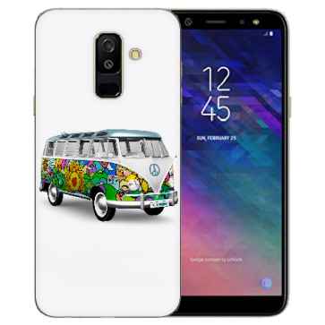 Samsung Galaxy J6 Plus  (2018) TPU Hülle mit Bilddruck Hippie Bus